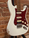 Suhr Custom Classic S Antique  HSS, Roasted Flame Maple - Trans White