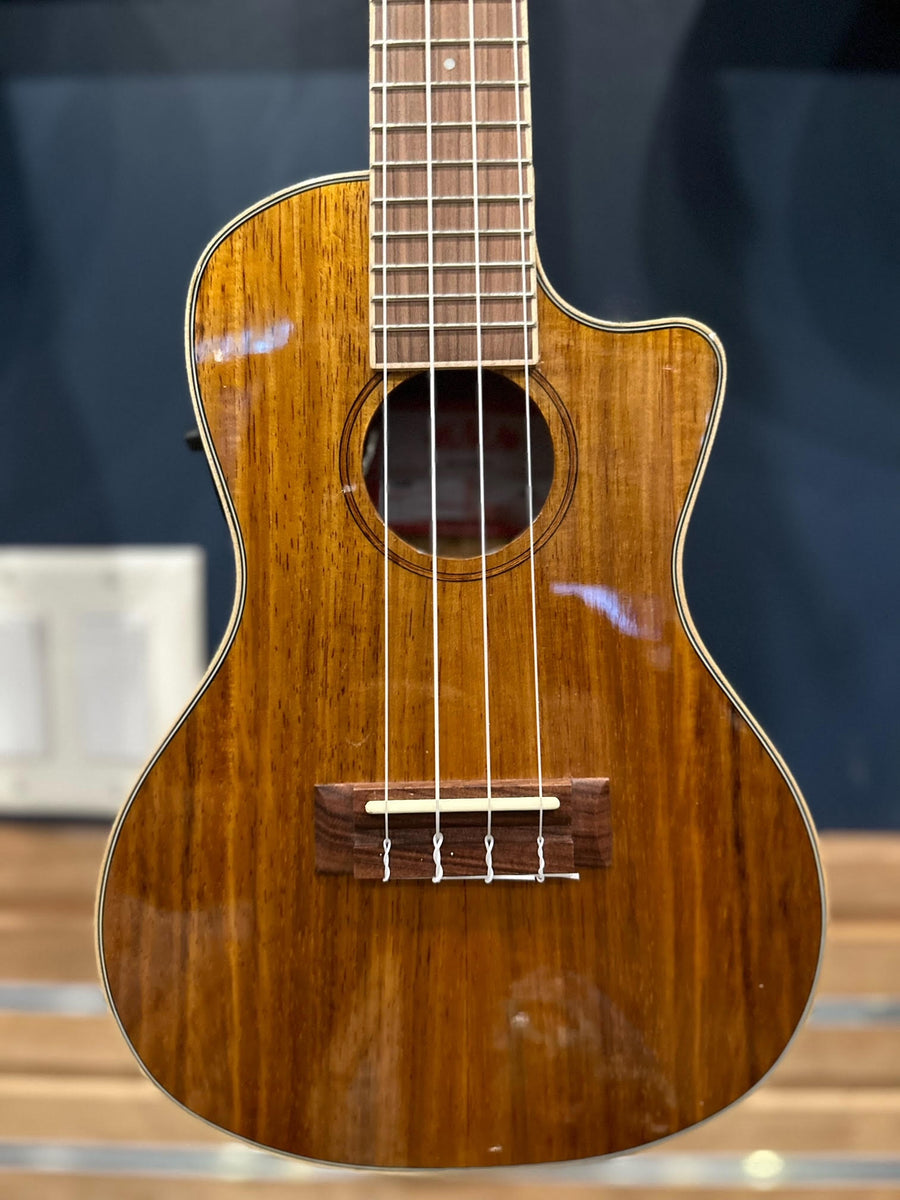 Kala KA-KCGE-C Hawaiian Koa Concert Cutaway Ukulele with EQ