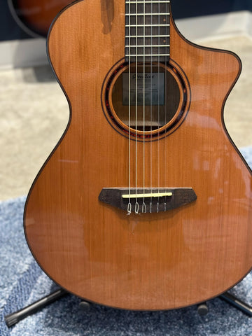 Breedlove ECO Pursuit Exotic S Concert CE Nylon String Acoustic-Electric Guitar - Red Cedar-Myrtlewood (Manufacturers Refurbished/Used)