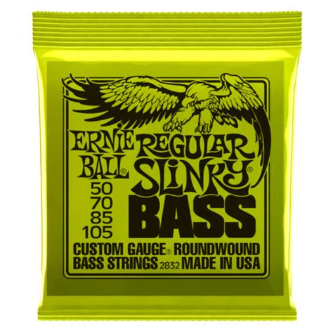 Ernie Ball 2832 Regular Slinky Nickel Wound Electric Bass Guitar Strings - .050-.105