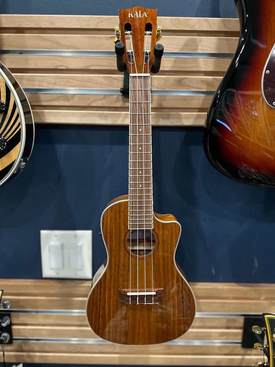 Kala KA-KCGE-C Hawaiian Koa Concert Cutaway Ukulele with EQ