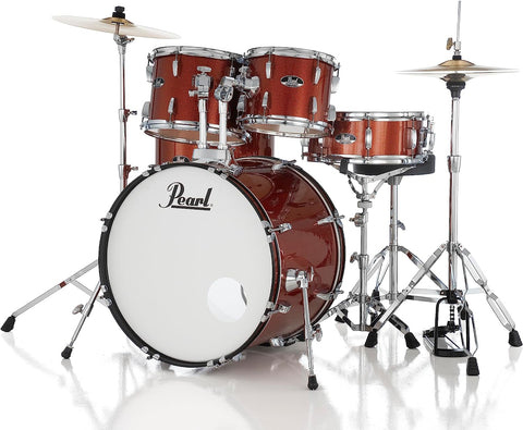 Pearl Roadshow RS525SC/C 5-piece Complete Drum Set with Cymbals - Burnt Orange Sparkle