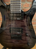 Jackson JS Series Dinky Arch Top JS22Q-7 DKA HT Electric Guitar- Transparent Black Burst (Manufacturers Refurbished/Used)