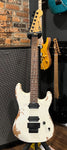 Charvel Pro-Mod Relic San Dimas Style 1 HH FR PF Electric Guitar - Weathered White