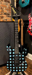 Kramer Nightswan Electric Guitar - Ebony with Blue Dots