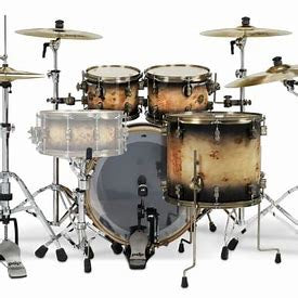 PDP Concept Limited Mapa Burl 4-piece Shell Pack - Mapa Burl to Black Burst Lacquer