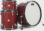 PDP Concept Maple Classic 3-piece Shell Pack with 26 inch Kick - Ox Blood with Ebony Hoops