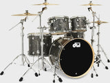 DW DWe 5-piece Drum Kit Bundle - Black Galaxy FinishPly