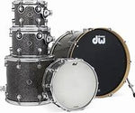 DW DWe 5-piece Drum Kit Bundle - Black Galaxy FinishPly