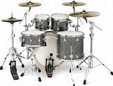 DW DWe 5-piece Drum Kit Bundle - Black Galaxy FinishPly