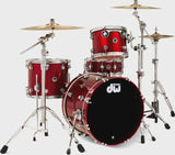 DW DWe 4-piece Drum Kit Bundle - Black Cherry Metallic