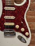 Suhr Custom Classic S Antique  HSS, Roasted Flame Maple - Trans White
