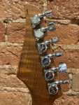 Suhr Custom Classic S Antique  HSS, Roasted Flame Maple - Trans White