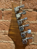 Suhr Custom Classic S Antique  HSS, Roasted Flame Maple - Trans White