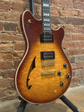 EVH SA-126 Special Quilted Maple Semi-hollowbody Electric Guitar - Tobacco Burst