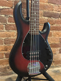 Sterling By Music Man StingRay RAY5 Bass Guitar - Ruby Red Burst Satin