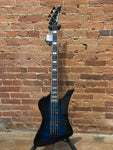 Jackson JS Series Kelly Bird JS3Q Bass Transparent Blue (Manufacturers Refurbished/Used)Burst