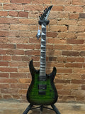 Jackson JS Series Dinky Arch Top JS32Q DKA HT Electric Guitar - Transparent Green Burst (Manufacturers Refurbished/Used)