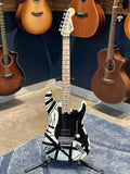 EVH Striped Series - White w/ Black Stripes  (Manufacturers Refurbished/Used)