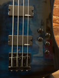 Jackson JS Series Kelly Bird JS3Q Bass Transparent Blue (Manufacturers Refurbished/Used)Burst