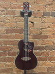 Luna Flora Concert Ukulele - Transparent Merlot