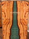 NATIVO Pro-Wave oak cajon, Wave front board finish, Eva seat pad, bass ring