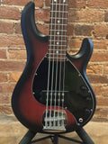 Sterling By Music Man StingRay RAY5 Bass Guitar - Ruby Red Burst Satin