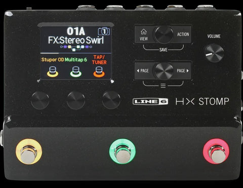 Line 6 HX Stomp Guitar Multi-effects Floor Processor - Black