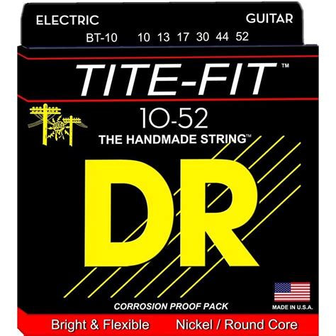 DR Strings MT-10 Tite-Fit Compression Wound Electric Guitar Strings - .010-.046