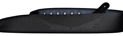 Dean 2.5 leather guitar strap with engraved logo