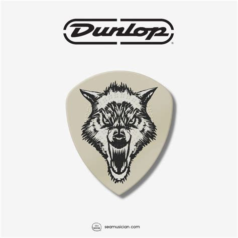 Dunlop James Hetfield White Fang Custom Guitar Picks .73mm Pick Tin