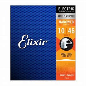 Elixir Strings 12052 Nanoweb Electric Guitar Strings - .010-.046 Light