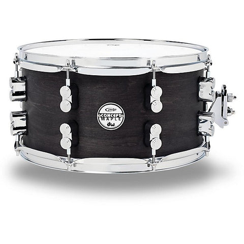 PDP Black Wax Maple Snare Drum 13x7 Inch