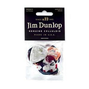 Dunlop Celluloid Guitar Pick Variety Pack - Heavy