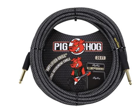 PIG HOG "AMPLIFIER GRILL" INSTRUMENT CABLE, 20FT