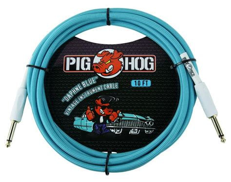 PIG HOG "DAPHNE BLUE" INSTRUMENT CABLE, 10FT