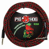 PIG HOG "TARTAN PLAID" INSTRUMENT CABLE, 20FT RIGHT ANGLE