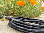 PIG HOG "BLACK WOVEN" INSTRUMENT CABLE, 20FT RIGHT ANGLE