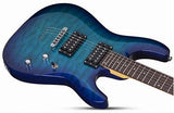 Schecter C-6 Plus Electric Guitar Ocean Blue Burst