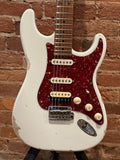 Suhr Custom Classic S Antique  HSS, Roasted Flame Maple - Trans White