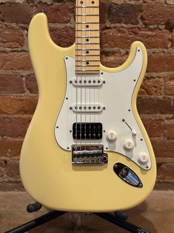 Suhr Classic S HSS Guitar, Maple - Vintage Yellow